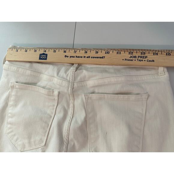 Banana Republic Sculpt Skinny High Rise White Jeans Casual Stretch Workwear 8 - Picture 8 of 8